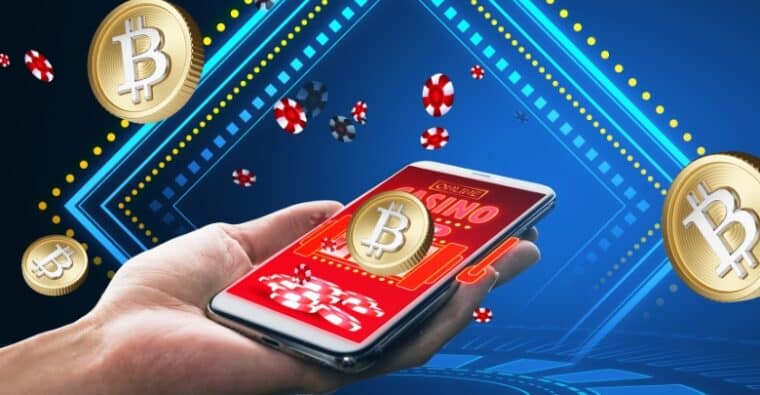 How do Bitcoin mobile casinos facilitate instant transactions?